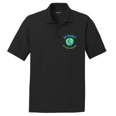 Go Planet It's Your Earth Day Environment Funny PosiCharge RacerMesh Polo