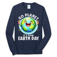 Go Planet ItS Your Earth Day Cute Earth Tall Long Sleeve T-Shirt