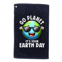 Go Planet ItS Your Earth Day Cute Earth Platinum Collection Golf Towel