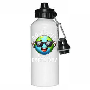 Go Planet ItS Your Earth Day Cute Earth Aluminum Water Bottle