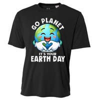 Go Planet ItS Your Earth Day Cute Earth Cooling Performance Crew T-Shirt