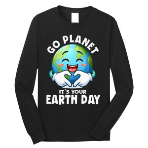 Go Planet ItS Your Earth Day Cute Earth Long Sleeve Shirt