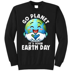 Go Planet ItS Your Earth Day Cute Earth Sweatshirt