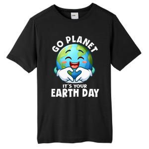 Go Planet ItS Your Earth Day Cute Earth Tall Fusion ChromaSoft Performance T-Shirt