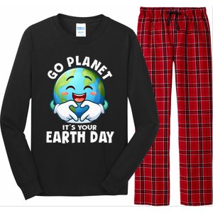 Go Planet ItS Your Earth Day Cute Earth Long Sleeve Pajama Set