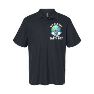 Go Planet ItS Your Earth Day Cute Earth Softstyle Adult Sport Polo