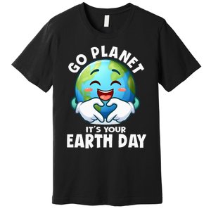 Go Planet ItS Your Earth Day Cute Earth Premium T-Shirt