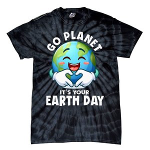 Go Planet ItS Your Earth Day Cute Earth Tie-Dye T-Shirt