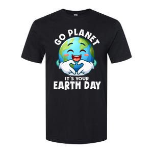 Go Planet ItS Your Earth Day Cute Earth Softstyle CVC T-Shirt