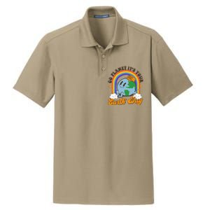 Go Planet Its Your Earth Day Teacher Groovy Environment Dry Zone Grid Polo