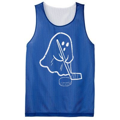 Ghost Playing Ice Hockey Pocket Halloween Costume Sports Mesh Reversible Basketball Jersey Tank