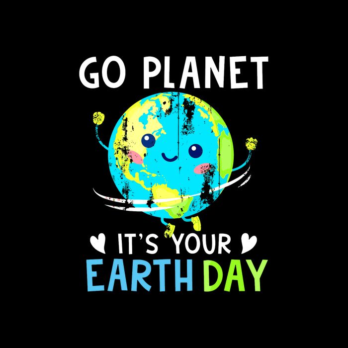 Go Planet Its Your Earth Day Drawstring Bag