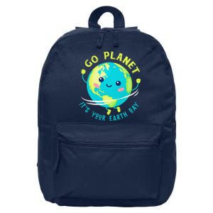 Go Planet Its Your Earth Day 16 in Basic Backpack