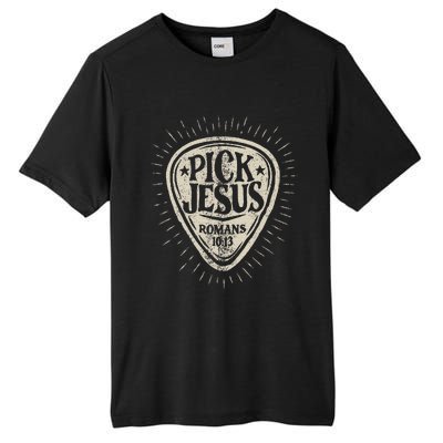 Guitar Pick Jesus Christian Music Guitarist Pastor Tall Fusion ChromaSoft Performance T-Shirt