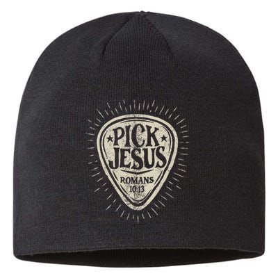 Guitar Pick Jesus Christian Music Guitarist Pastor Sustainable Beanie