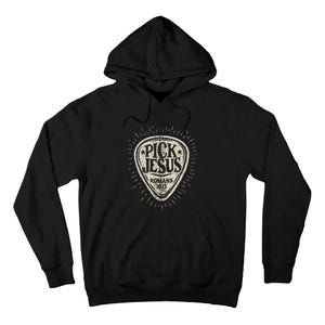 Guitar Pick Jesus Christian Music Guitarist Pastor Tall Hoodie