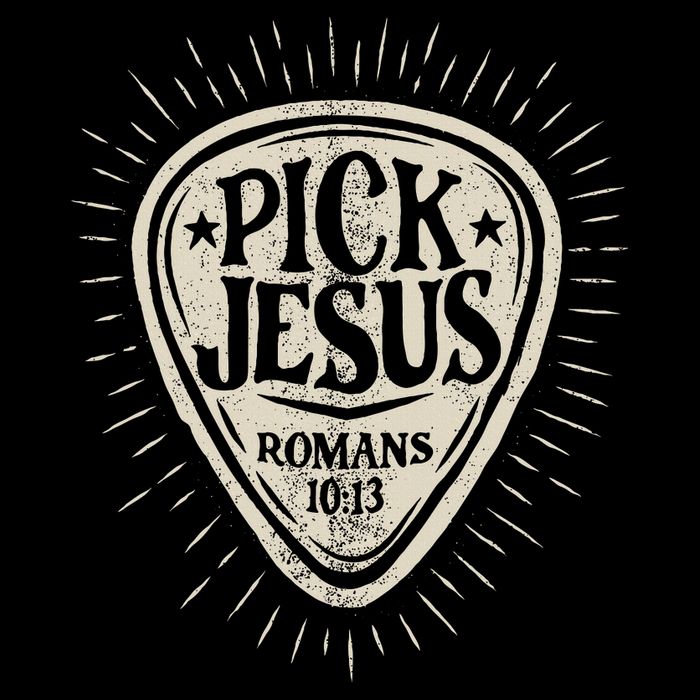 Guitar Pick Jesus Christian Music Guitarist Pastor Retro Mug