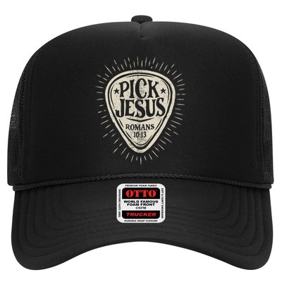 Guitar Pick Jesus Christian Music Guitarist Pastor Retro Hat