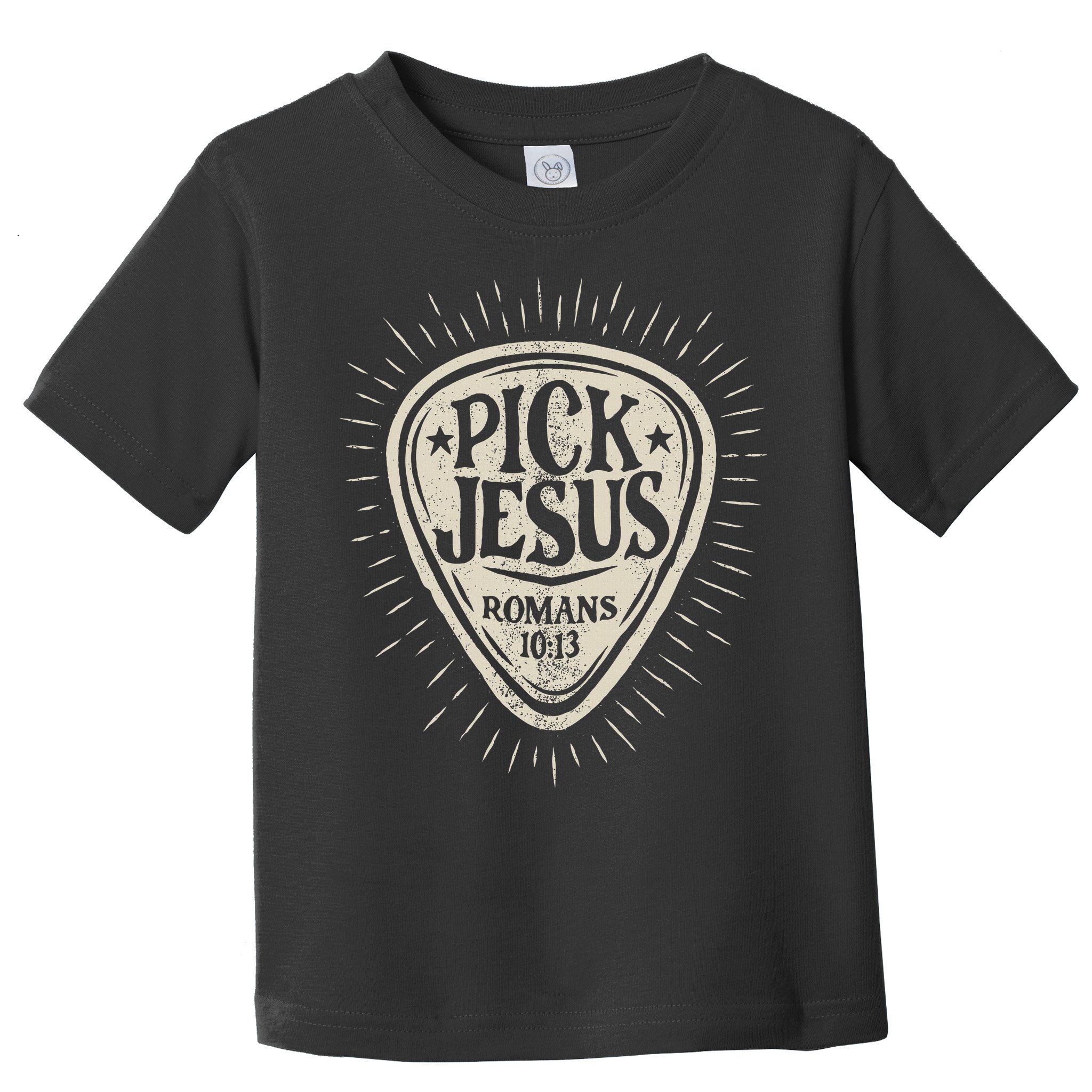 Guitar Pick Jesus Christian Music Guitarist Pastor Retro Toddler T-Shirt