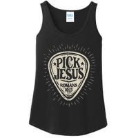 Guitar Pick Jesus Christian Music Guitarist Pastor Retro Ladies Essential Tank