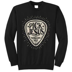 Guitar Pick Jesus Christian Music Guitarist Pastor Sweatshirt