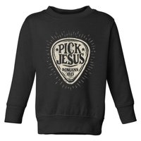 Guitar Pick Jesus Christian Music Guitarist Pastor Toddler Sweatshirt