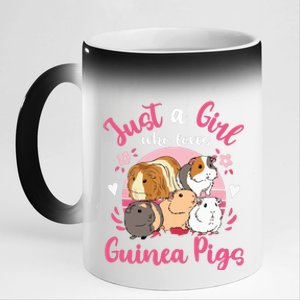 Guinea Pig Just A Girl Who Loves Guinea Pigs 11oz Black Color Changing Mug