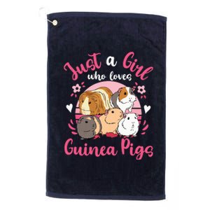 Guinea Pig Just A Girl Who Loves Guinea Pigs Platinum Collection Golf Towel