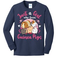 Guinea Pig Just A Girl Who Loves Guinea Pigs Kids Long Sleeve Shirt