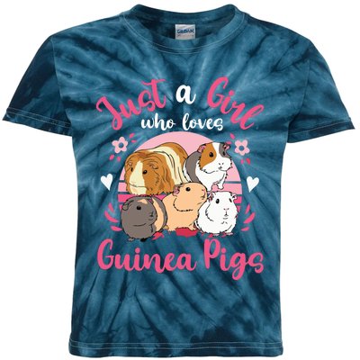 Guinea Pig Just A Girl Who Loves Guinea Pigs Kids Tie-Dye T-Shirt