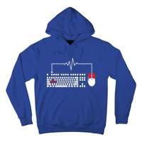 Gaming Pc Keyboard Mouse Christmas Gift Gamer Heartbeat Cool Gift Hoodie