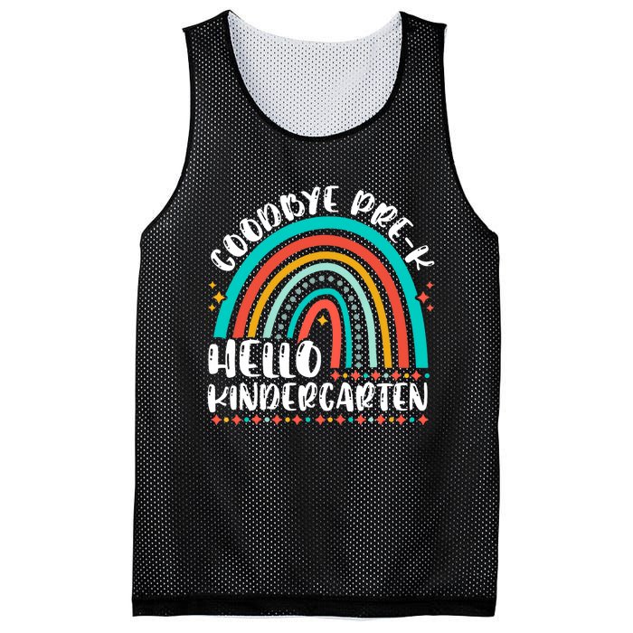 Goodbye Pre K Hello Kindergarten Here I Come Graduation Mesh Reversible Basketball Jersey Tank