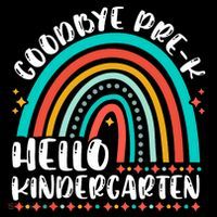Goodbye Pre K Hello Kindergarten Here I Come Graduation Women's V-Neck T-Shirt