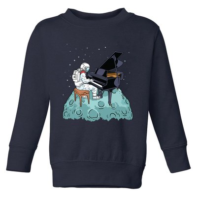 Grand Piano Kids Pianist Gift Astronaut Music Piano Toddler Sweatshirt