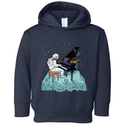 Grand Piano Kids Pianist Gift Astronaut Music Piano Toddler Hoodie