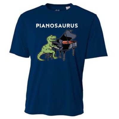 Grand Piano Kids Pianist Gift Dinosaur Music Piano Cooling Performance Crew T-Shirt