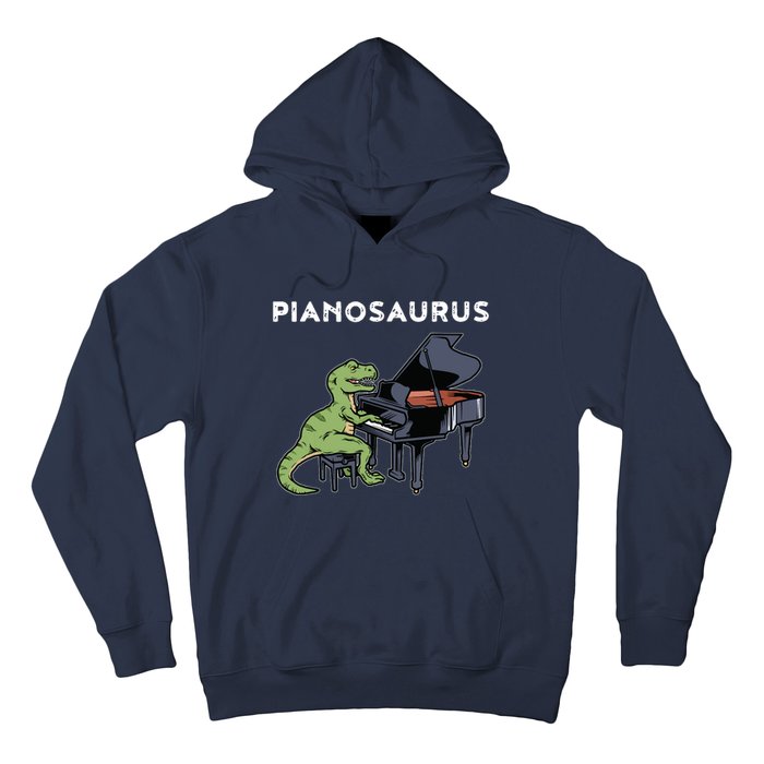 Grand Piano Kids Pianist Gift Dinosaur Music Piano Hoodie