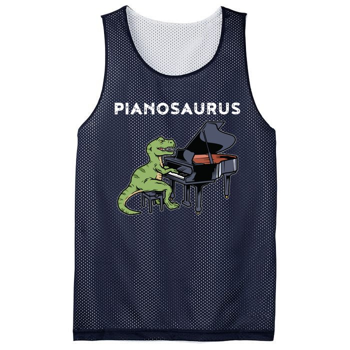 Grand Piano Kids Pianist Gift Dinosaur Music Piano Mesh Reversible Basketball Jersey Tank