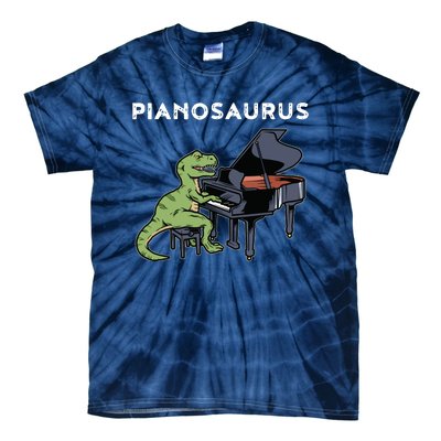 Grand Piano Kids Pianist Gift Dinosaur Music Piano Tie-Dye T-Shirt