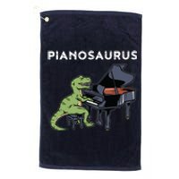 Grand Piano Kids Pianist Gift Dinosaur Music Piano Platinum Collection Golf Towel