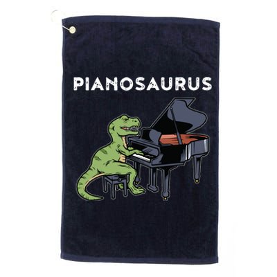 Grand Piano Kids Pianist Gift Dinosaur Music Piano Platinum Collection Golf Towel