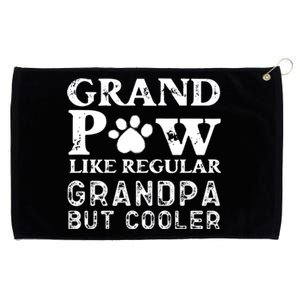 Grand Paw Like A Regular Grandpa But Cooler Gift Father Day Cute Gift Grommeted Golf Towel