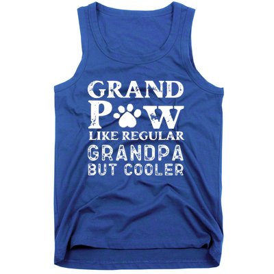 Grand Paw Like A Regular Grandpa But Cooler Gift Father Day Cute Gift Tank Top