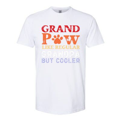 Grand Paw Like A Regular Grandpa But Cooler Gift Father Day Gift Softstyle CVC T-Shirt