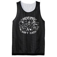 Gardener Plant Lover Farmer Hoeing Aint Easy Mesh Reversible Basketball Jersey Tank