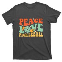 Groovy Peace Love Pickleball Pickleball Player Best Gift Pickleballers T-Shirt