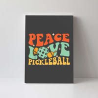 Groovy Peace Love Pickleball Pickleball Player Best Gift Pickleballers Canvas