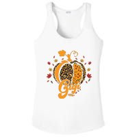 Gigi Pumpkin Leopard Print Sunflower Grandma Halloween Fall Long Sleeve Ladies PosiCharge Competitor Racerback Tank