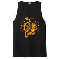 Gma Pumpkin Leopard Print Sunflower Grandma Halloween Fall PosiCharge Competitor Tank