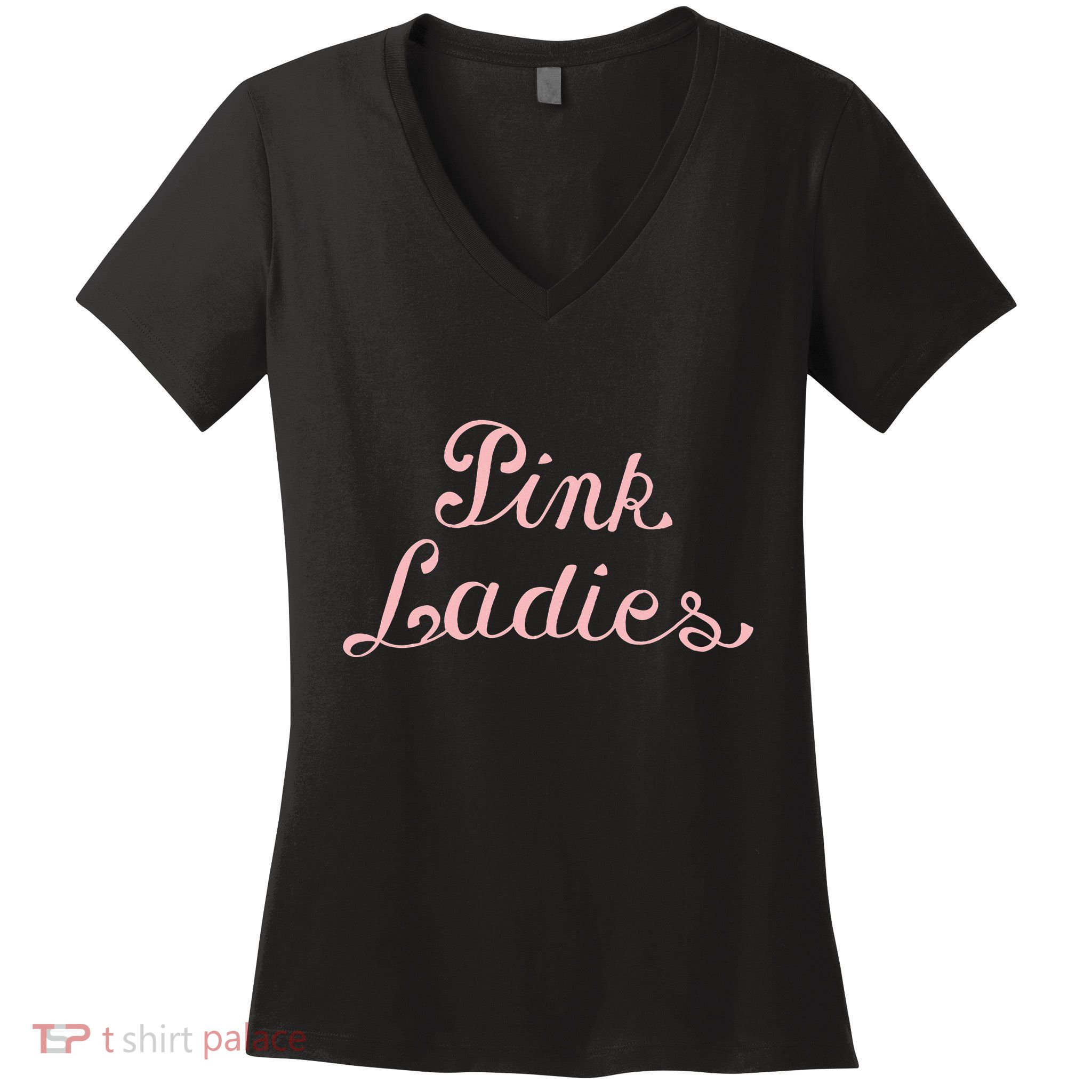 Grease P.I.N.K. Ladies Women's V-Neck T-Shirt